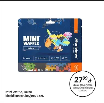 Klocki konstrukcyjne Marioinex Mini Waffle Tukan promocja w Empik
