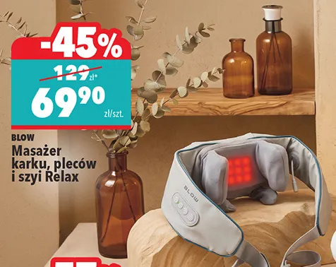 Masażer karku, pleców i szyi Blow Relax promocja w Biedronka