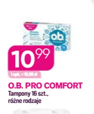 Tampony O.B. Pro Comfort promocja w Drogerie Koliber