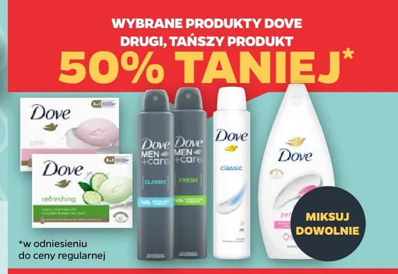 Żel pod prysznic Dove promocja w Netto