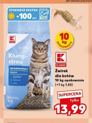Żwirek dla kotów K-Classic Klump-streu promocja w Kaufland