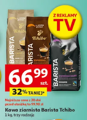 Kawa ziarnista Barista Tchibo promocja w Auchan