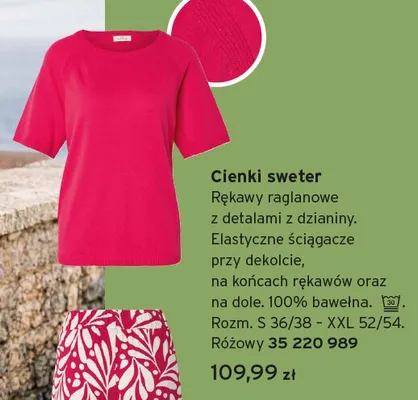 Cienki sweter promocja w Tchibo