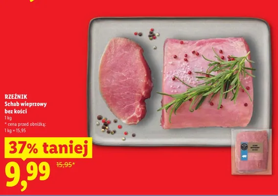 Schab wieprzowy bez kości Rzeźnik promocja w Lidl