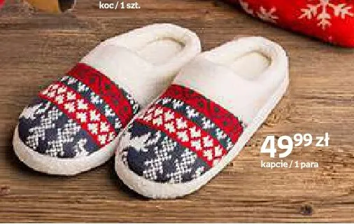 Kapcie Joyful Xmas promocja w Empik