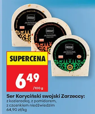 Ser Koryciński swojski Zarzeccy z kozieradką promocja w Biedronka