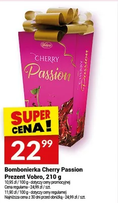 Bombonierka Cherry Passion Prezent Volim, 210 g promocja w Twój Market