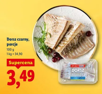 Dorsz czarny, porcje promocja w Lidl