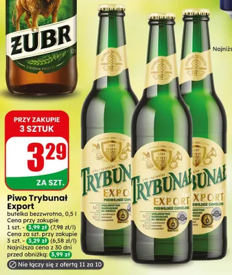 Piwo Trybunał Export promocja w Dino