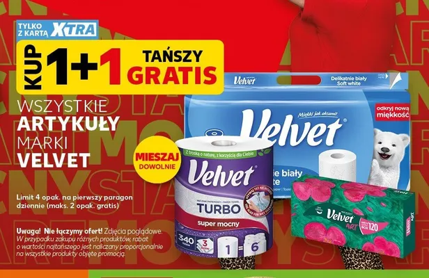 Chusteczki higieniczne Velvet Art Box promocja w Kaufland