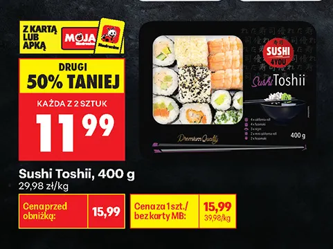 Sushi Toshii promocja w Biedronka