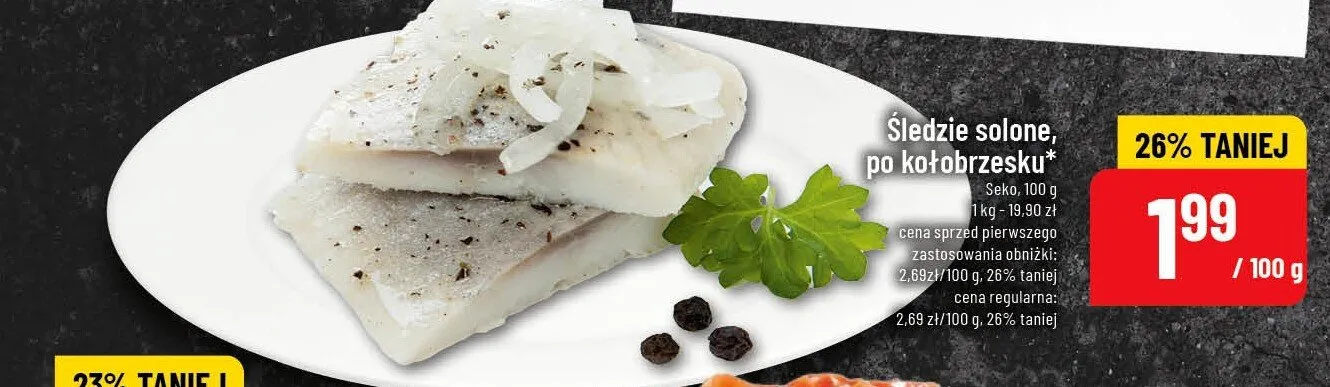 Śledzie solone, po kołobrzesku promocja w POLOmarket
