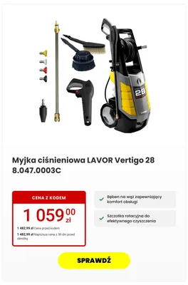 Myjka ciśnieniowa LAVOR Vertigo 28 promocja w Media Expert