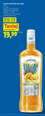 Likier Lubelska Chill Tropic Sour promocja w Lidl