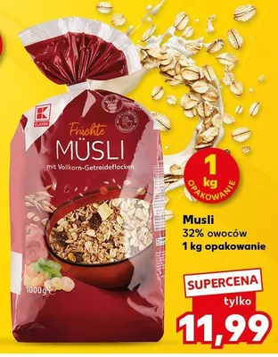 Musli 32% owoców promocja w Kaufland