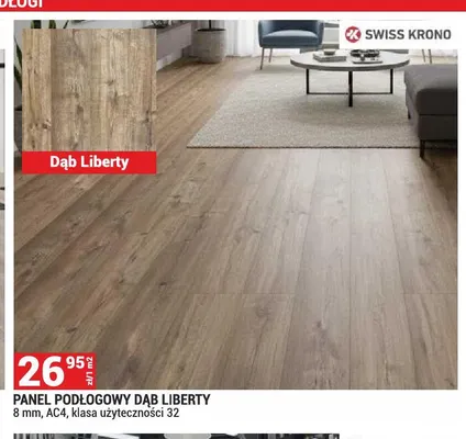 Panel podłogowy Dąb Liberty Swiss Krono promocja w Merkury Market