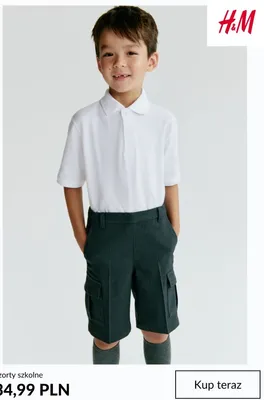 Szorty szkolne H&M promocja w H&M