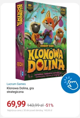 Gra strategiczna Klonowa Dolina Lucrum Games promocja w Smyk