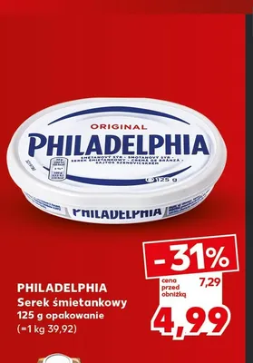 Serek śmietankowy Philadelphia promocja w Kaufland