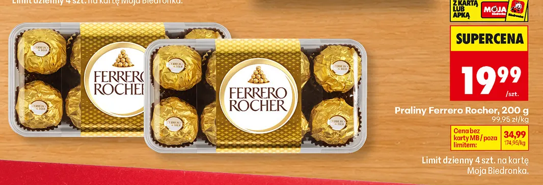 Praliny Ferrero Rocher promocja w Biedronka