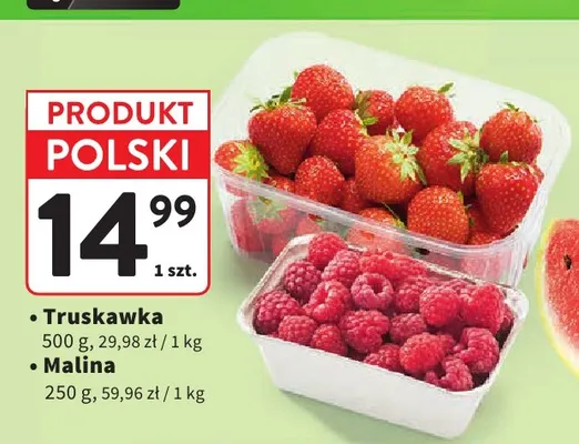 Truskawki polskie promocja w Intermarche