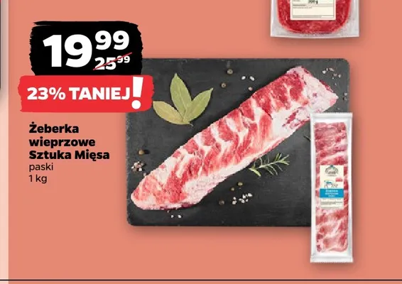 Żeberka wieprzowe Sztuka Mięsa promocja w Netto