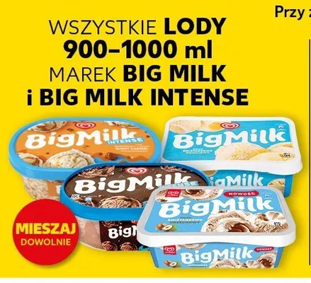 Lody Big Milk Intense promocja w Kaufland