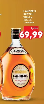 Whisky Lauder's Scotch 40% alk. promocja w Kaufland