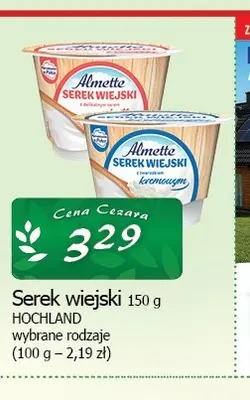 Serek wiejski Hochland promocja w CEZAR Delikatesy