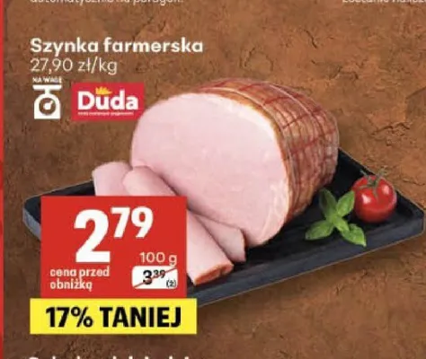 Szynka farmerska Duda promocja w Delikatesy Centrum