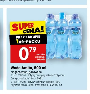 Woda niegazowana Amita promocja w Twój Market