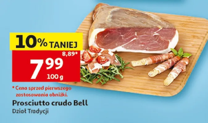 Prosciutto crudo Bell Dział Tradycji promocja w Auchan