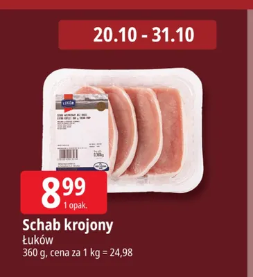 Schab krojony Łuków promocja w Leclerc