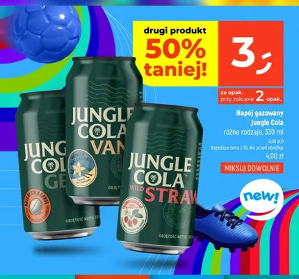 Napój gazowany Jungle Cola Strawberry promocja w Dealz