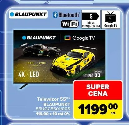 Telewizor 55" Blaupunkt 55UGC5501/00S promocja w Carrefour