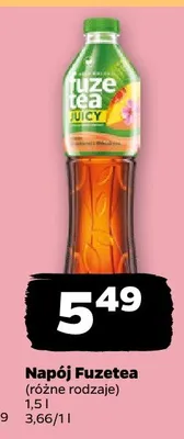 Napój Fuzetea różne rodzaje promocja w Netto