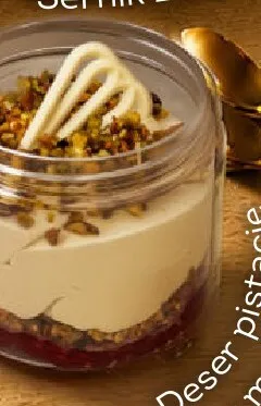 Deser pistacje z malinami Słodka Pracownia promocja w Żabka