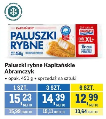 Paluszki rybne Kapitańskie Abramczyk promocja w Makro