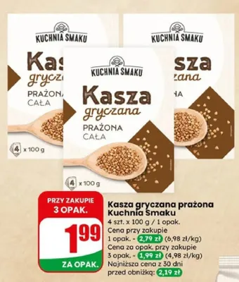 Kasza gryczana prażona cała promocja w Dino