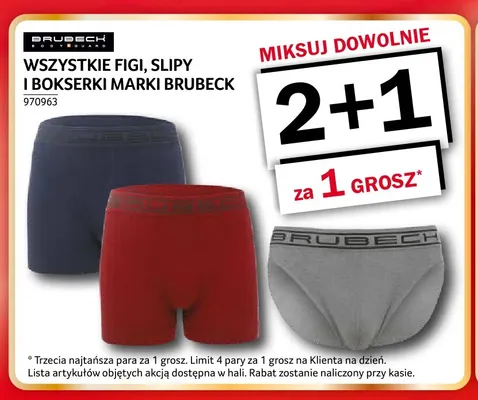 Figi, slipy i bokserki marki Brubeck promocja w Selgros