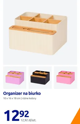 Organizer na biurko 10x16x18 cm promocja w Action