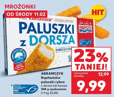 Paluszki rybne z łososia Kapitańskie promocja w Kaufland