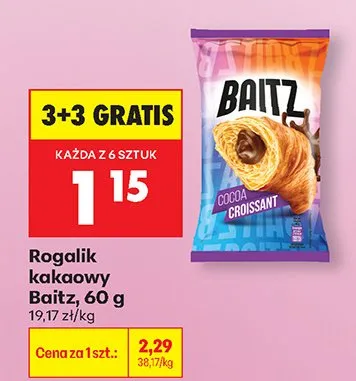 Rogalik kakaowy 3+3 GRATIS promocja w Biedronka