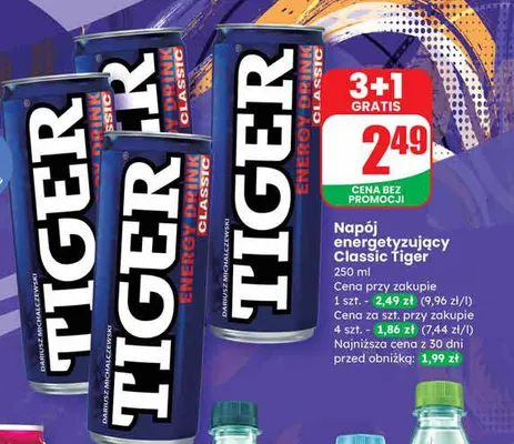 Napój energetyzujący Classic  promocja w Dino