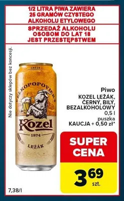 Piwo Kozel Černý promocja w Globi