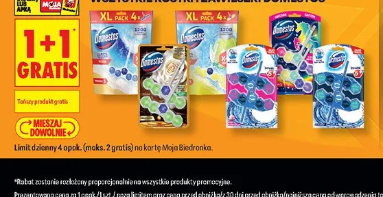 Kostki i zawieszki Domestos promocja w Biedronka