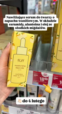 Nawilżające mleko do twarzy Vanilla promocja w Rossmann