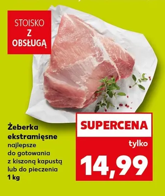 Żeberka ekstramięsne promocja w Kaufland