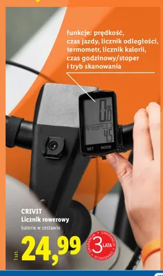 Licznik rowerowy Crivit promocja w Lidl