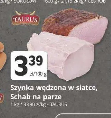 Szynka wędzona w siatce Taurus promocja w Marketvita